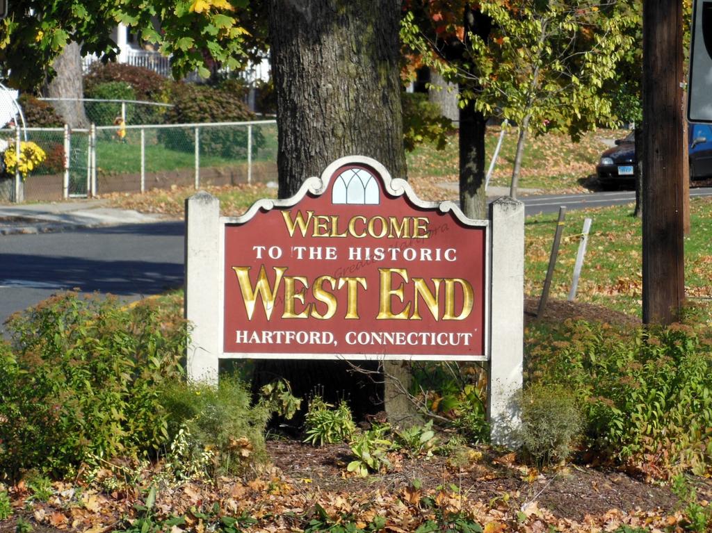 Hartford West End Historical Sign
